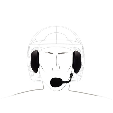 Indbygnings headset til hjelme