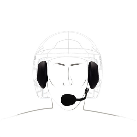 Zeronoise indbygnings headset model Fearless til åben hjelm med han Nexus stik