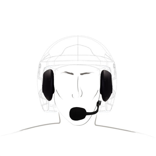 Zeronoise indbygnings headset model Fearless til åben hjelm med han Nexus stik