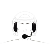 Zeronoise indbygnings headset model Fearless til åben hjelm med hun Nexus stik