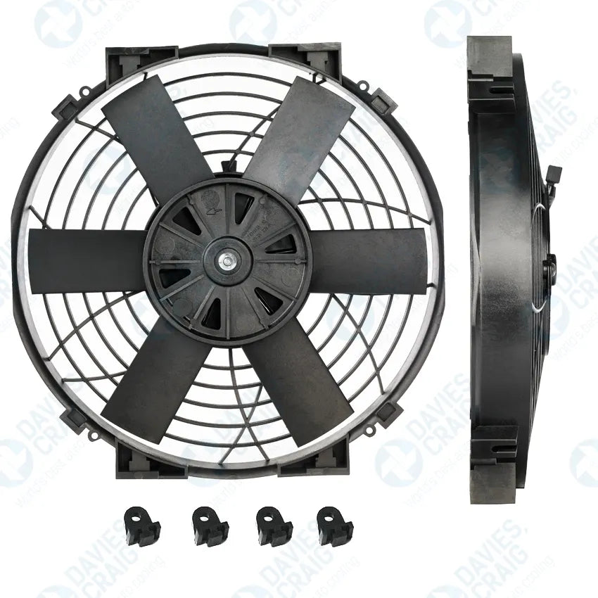 Køleblæser 10". Slim udgave. Universal 12V.