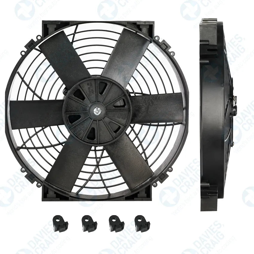 Køleblæser 12". Universal 12V.