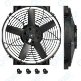 Køleblæser 14". Slim udgave. Universal 12V.