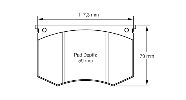 Pagid bremseklods S1195 RSH 29E
