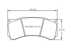 Pagid bremseklods S1539 RST 2E (bedded)
