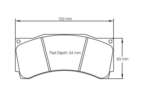 Pagid bremseklods S1539 RST 3 (bedded)