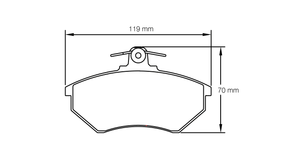 Pagid bremseklods S1744 RSH 29E
