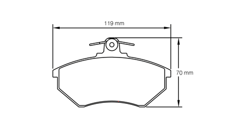 Pagid bremseklods S1744 RSH 29E