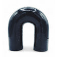 Silikoneslange 180 gr. bøjning med 19mm indvendig diameter. Benlængde 102 mm. Sort