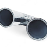 Silikoneslange 180 gr. bøjning med 38mm indvendig diameter. Benlængde 102 mm. Sort