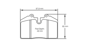 Pagid bremseklods S1916 RSH 29E