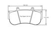 Pagid bremseklods S2564 RST 1 (bedded)