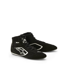 Alpinestars sko model SP V3. Sort med hvid. Str. 37-47. FIA-8856-2018-godkendt.