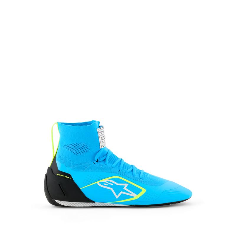 Alpinestars karting sko model Supertech K. 5 farve muligheder. Str. 37-47. FIA-8857-2022-godkendt.