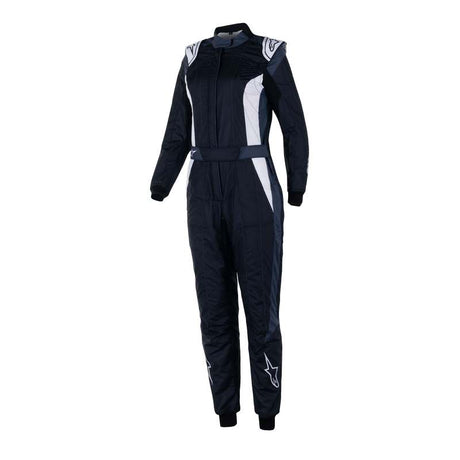 Alpinestars køredragt model Stella GP Pro Comp V2. Damemodel. Sort med grå og hvid. Str. 38-50.  FIA-8856-2018-godkendt.