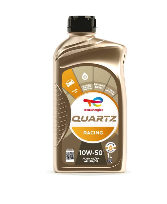 TOTAL QUARTZ RACING 10W-50 motorolie. 1 liter