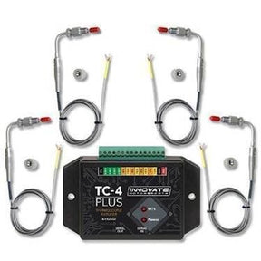 Innovate TC-4 PLUS udstødningstemperatur interface. Inkl. 4 EGT prober (Type K)
