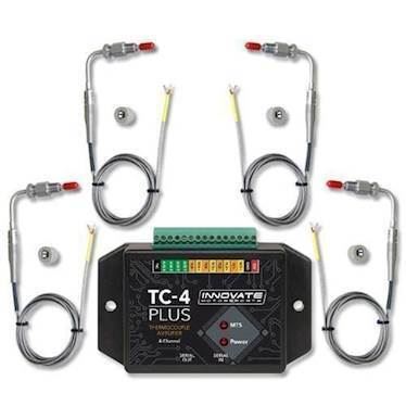 Innovate TC-4 PLUS udstødningstemperatur interface. Inkl. 4 EGT prober (Type K)