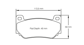 Pagid bremseklods S4349 RST 2E (bedded)