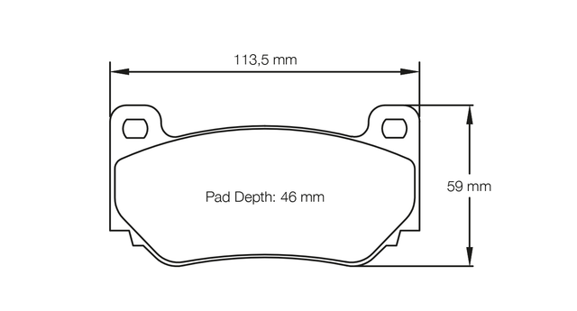 Pagid bremseklods S4349 RST 2E (bedded)