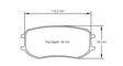 Pagid bremseklods S4929 RSL 2 (bedded)