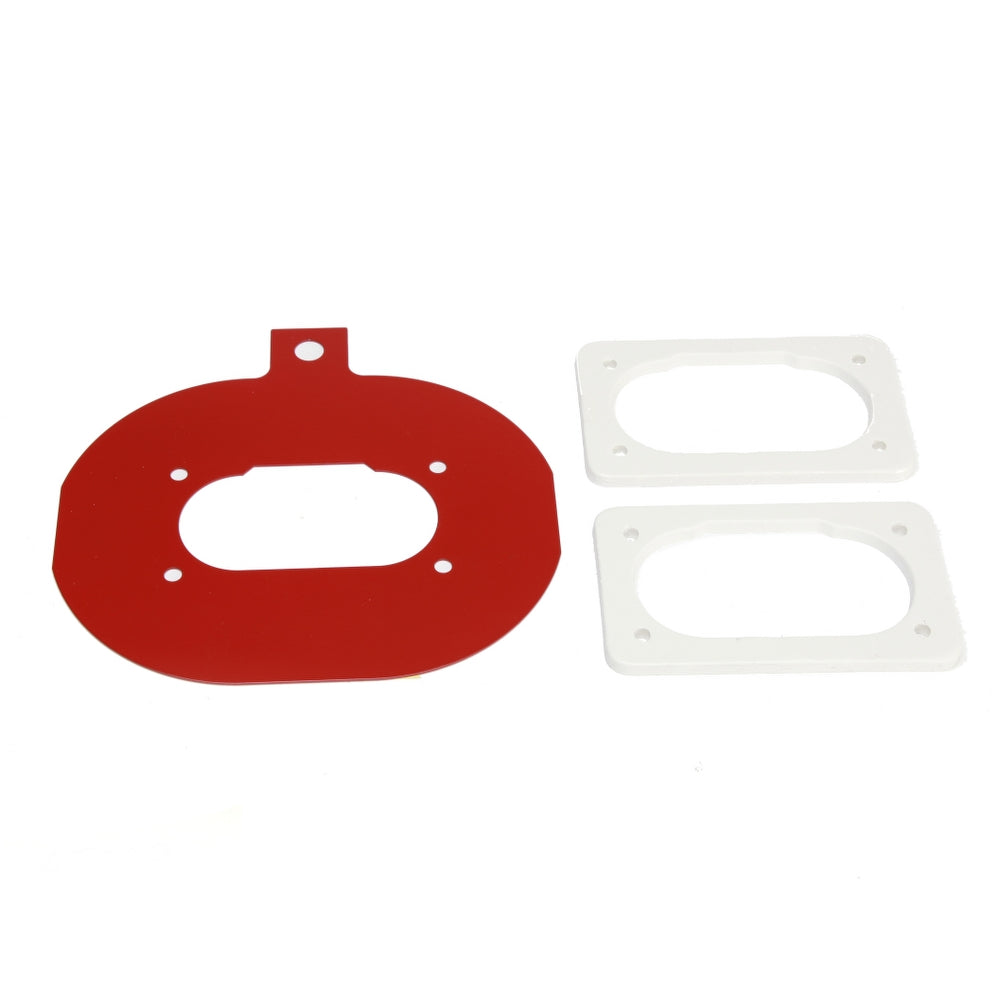 ITG bagplade til megaflow JC20 filtre. Passer på Weber 28/36 DCD, DCB, DCHD.