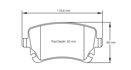 Pagid bremseklods S8039 RSC 1