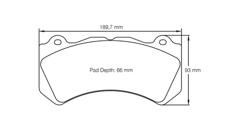 Pagid bremseklods S8081 RSC 1 (bedded)