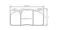 Pagid bremseklods S8091 RSC 1 (bedded)
