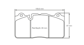 Pagid bremseklods S8091 RSC 1 (bedded)