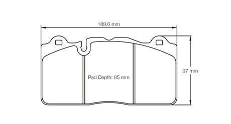 Pagid bremseklods S8091 RSC 1 (bedded)