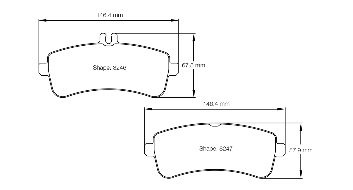 Pagid bremseklods S8246 RSC 1