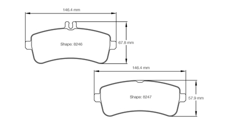 Pagid bremseklods S8246 RSC 1