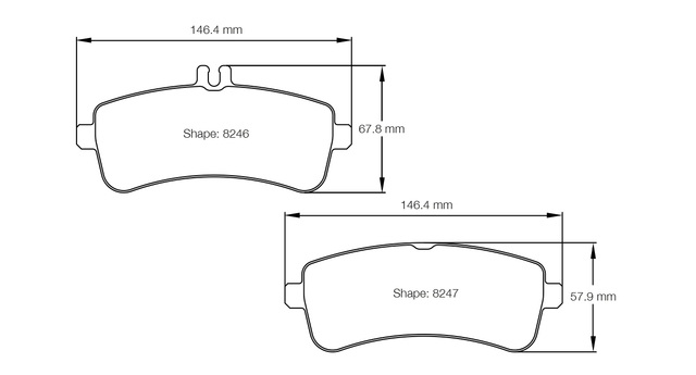 Pagid bremseklods S8246 RSC 1