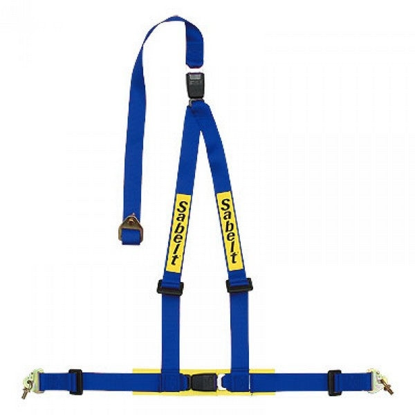 Sabelt 3 punkt sele 2"/2" incl. skulderpuder. Selejustering. ECE-godkendt. 3 farve muligheder