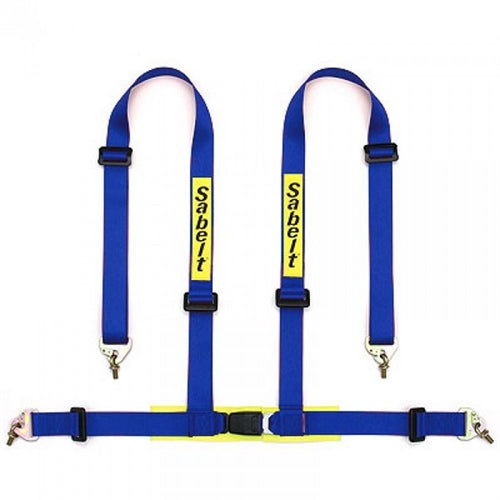 Sabelt 4 punkt sele 2"/2" incl. skulderpuder. ECE-godkendt. 3 farve muligheder