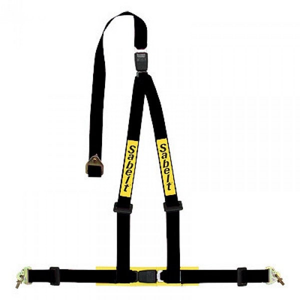 Sabelt 3 punkt sele 2"/2" incl. skulderpuder. Selejustering. ECE-godkendt. 3 farve muligheder