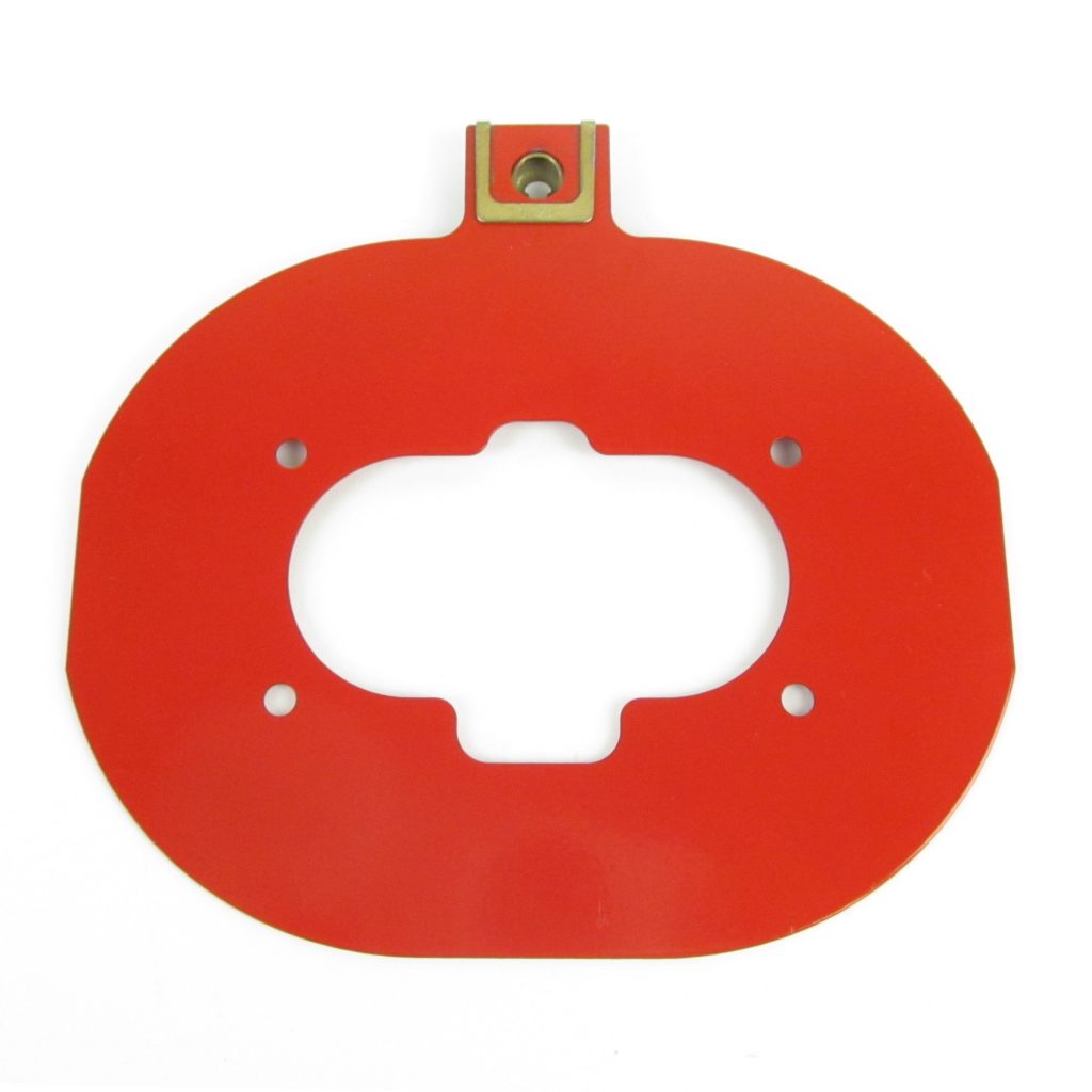 ITG bagplade til megaflow JC20 filtre. Passer på Weber DCNF og DCNFA.