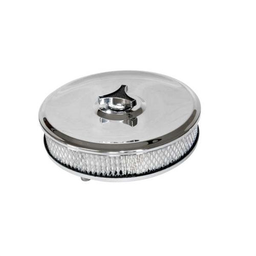 Luftfilter til Weber 32/36 DGV/DGAV/DGEV og 38 DGMS/DGAS/DGES med forkromet dæksel. 65mm høj