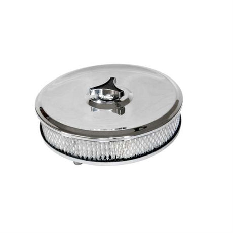 Luftfilter til Weber 32/36 DGV/DGAV/DGEV og 38 DGMS/DGAS/DGES med forkromet dæksel. 65mm høj