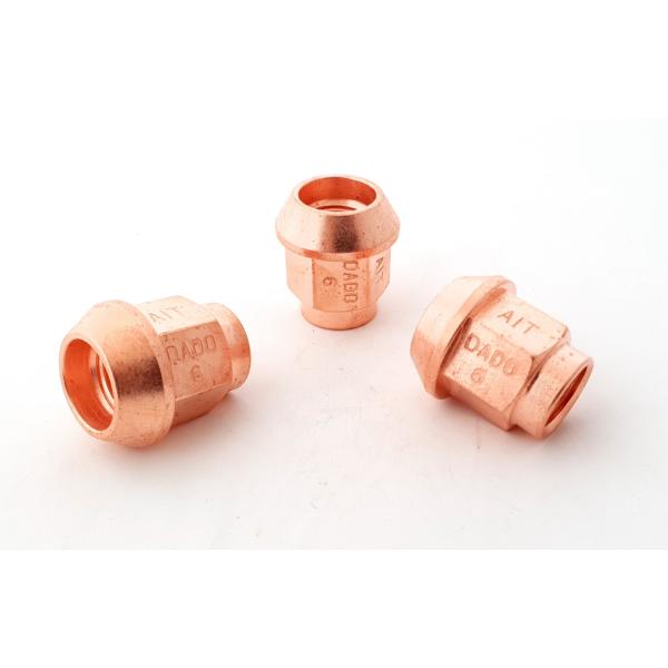 Hjulmøtrik 14mm 1.5. 27mm lang. 60 graders konus. Til 19mm top.