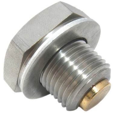 Gold plug magnetisk bundprop 16mm x 1,5 gevind