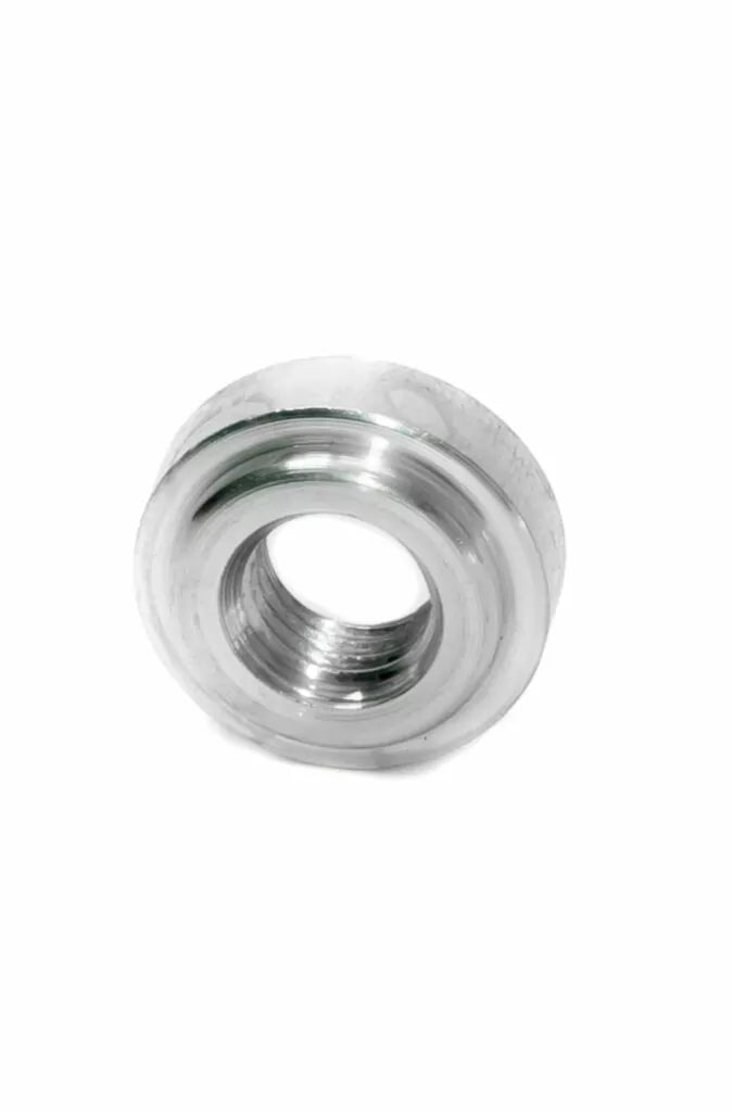 OBP svejsemuffe til fitting. 3/8 NPT (hun). Aluminium. Anvendes til påsvejsning på tanke og beholdere.