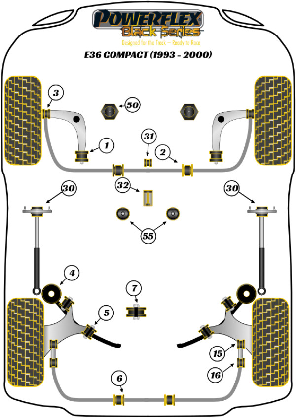 E36 Compact (1993-2000) - Race diagram
