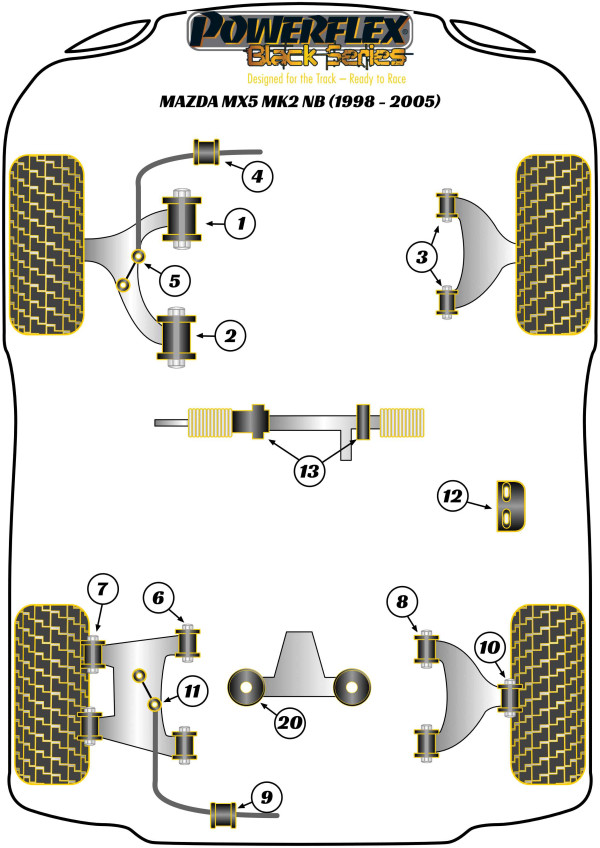 Mk2 NB (1998-2005) - Race diagram