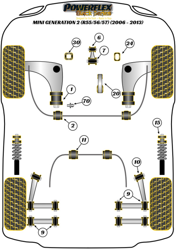 R56/57 Gen 2 (2006 - 2013) - Race diagram