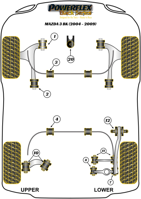 Mazda 3 BK (2004-2009) - Race diagram
