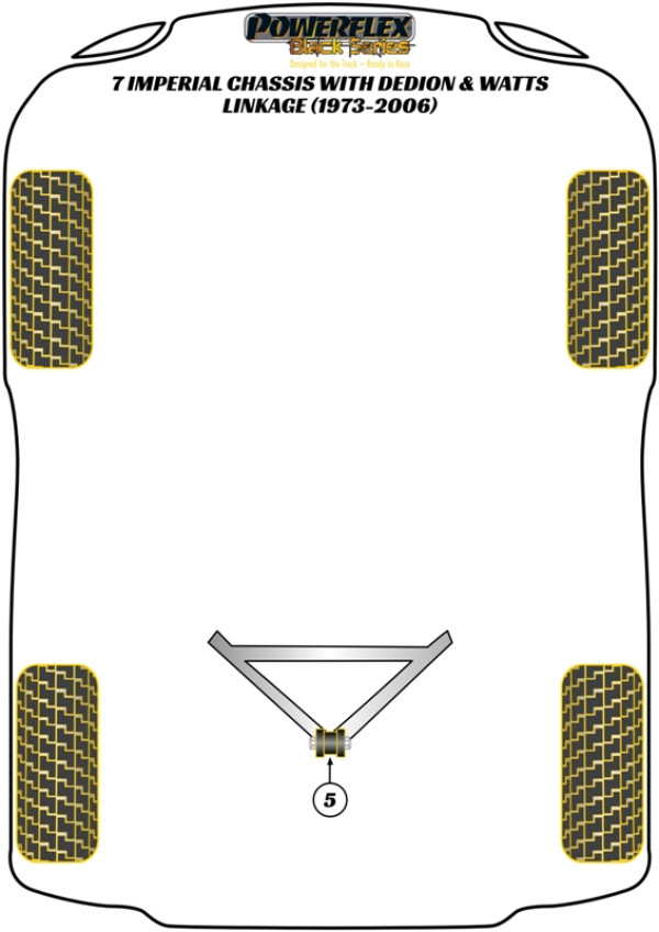 7 Imperial Chassis with DeDion & Watts Linkage (1973-2006) - Race diagram