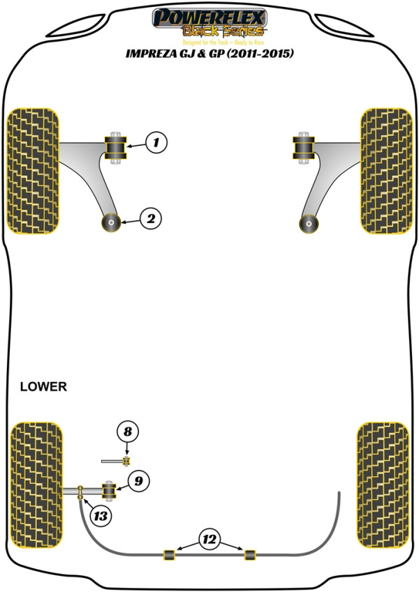 Impreza GJ & GP (2011-2015) - Race diagram