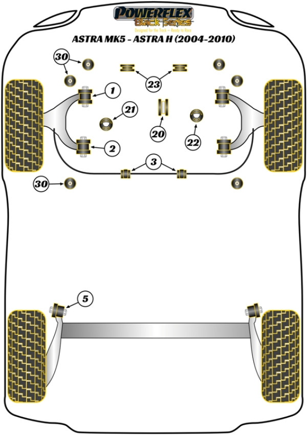 Astra MK5 - Astra H (2004-2010) - Race diagram